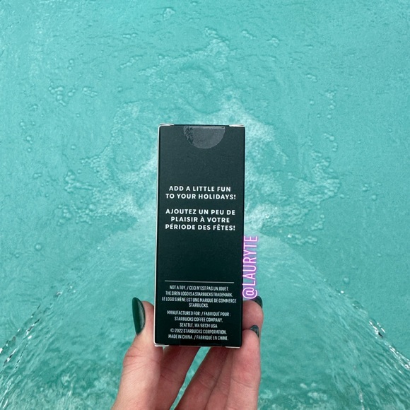 Starbucks 2022 Holiday Waxberry Blush Pink Ombre Studded Venti Tumbler Keychain - Picture 5 of 5